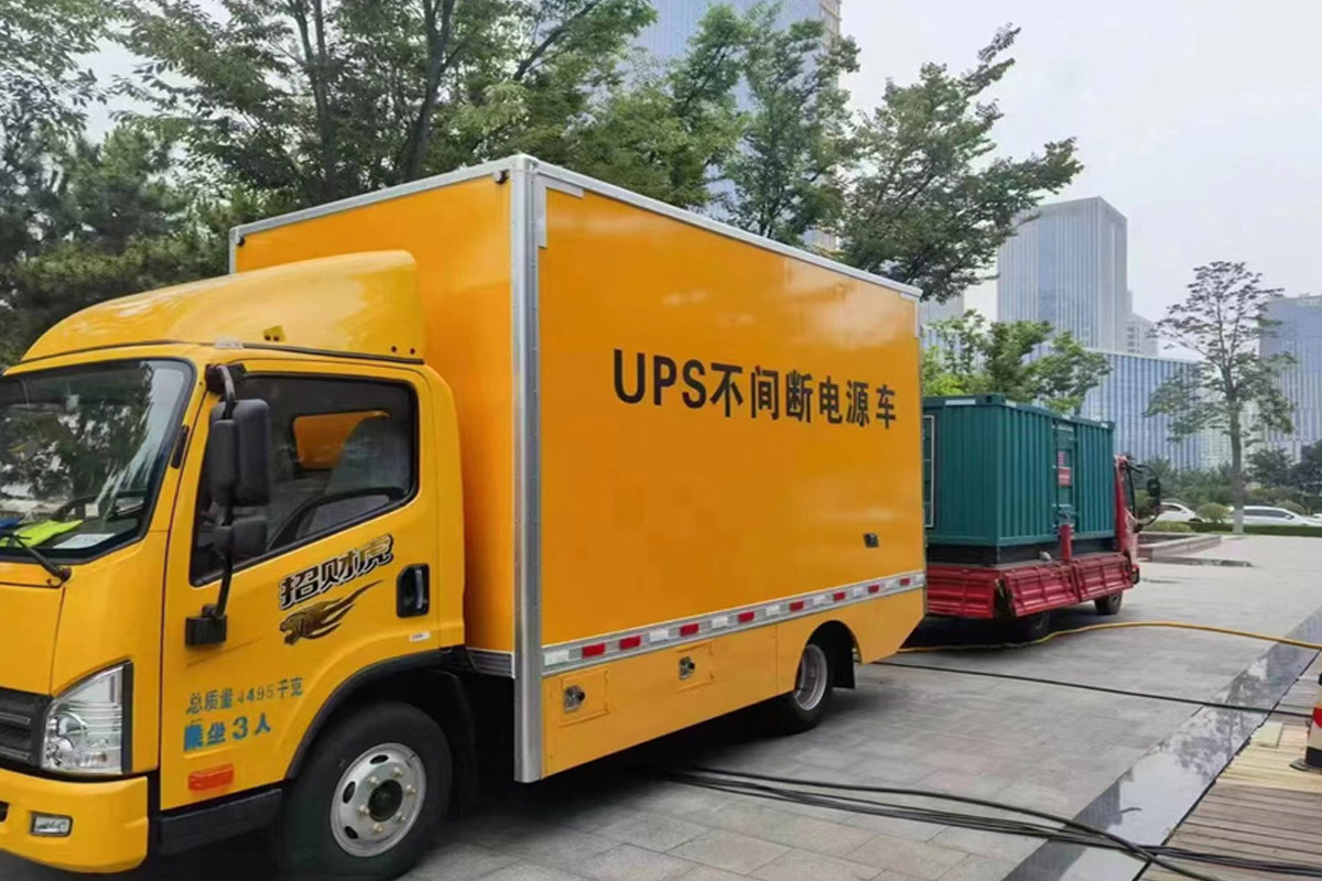日照发电机租赁施工现场