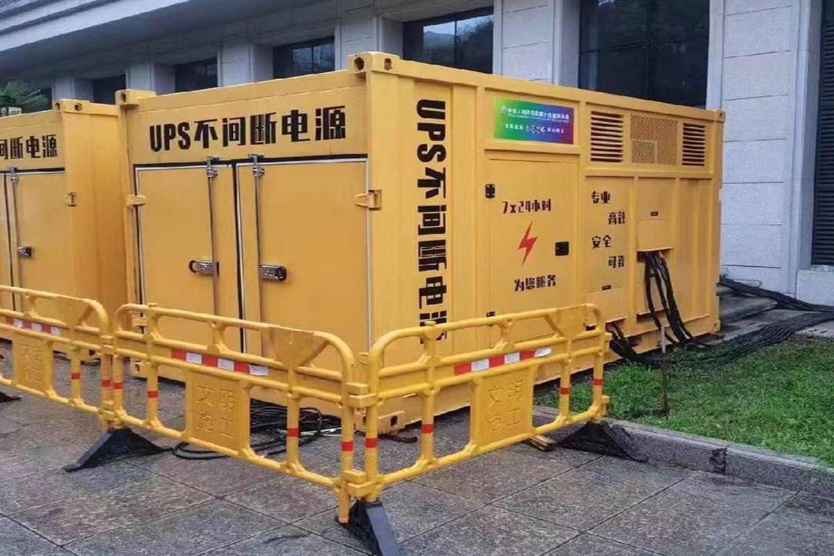 日照发电机租赁施工现场